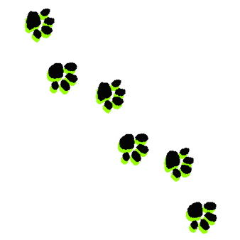 Paw print clipart gif