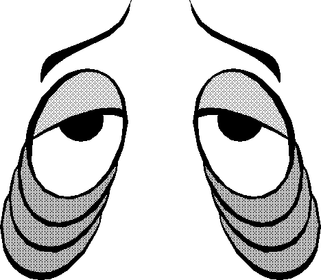 Tired Red Eyes Clipart