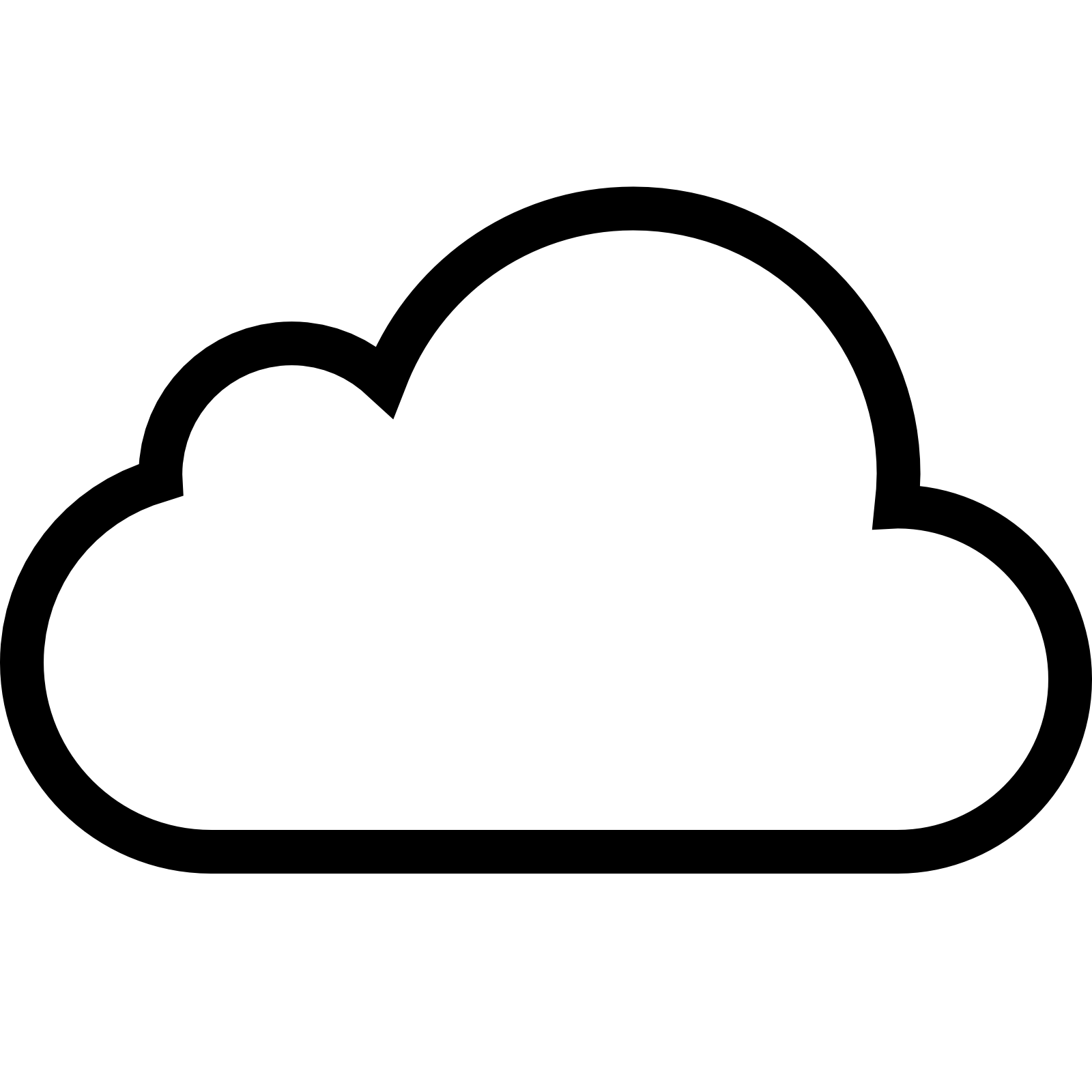 Cloud Outline Svg Png Icon Free Download 77794 Onlinewebfontscom Images