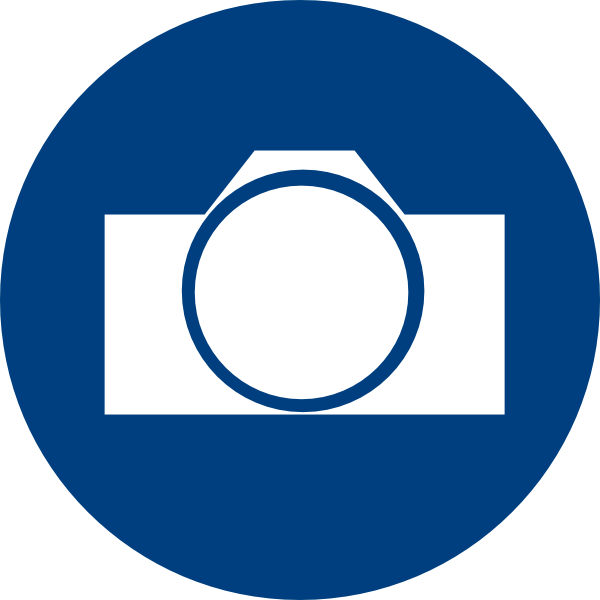 Blue Camera Icon Clip Art - vector clip art online ...