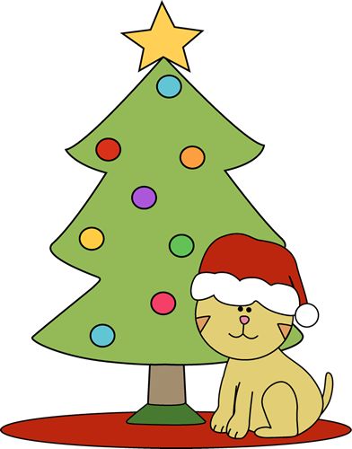 Trees, Cat sitting and Christmas trees