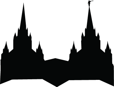 Lds temple silhouette clip art