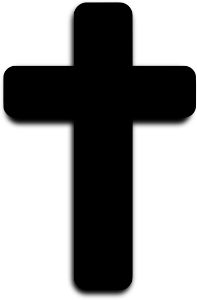 Cross clipart black and white png