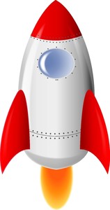 Free rocket ship clipart