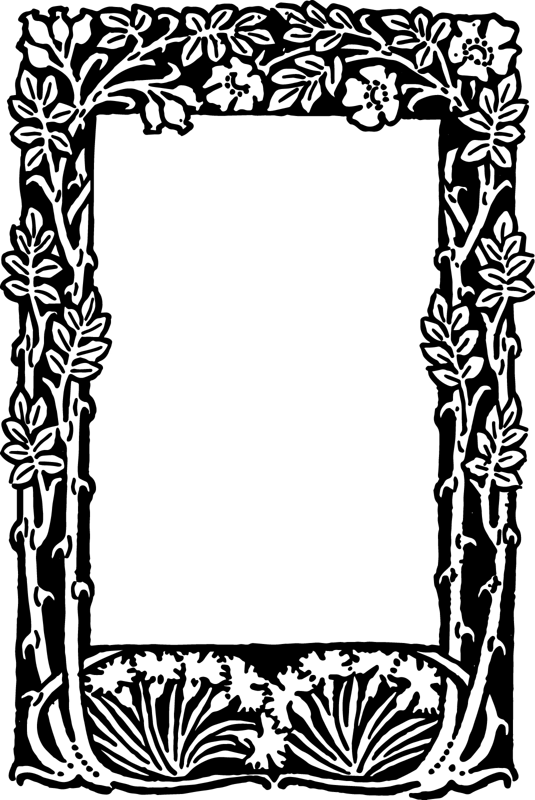 Free Printable Floral Borders And Frames | Free Download Clip Art ...