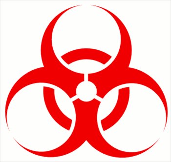 Biohazard symbol clip art
