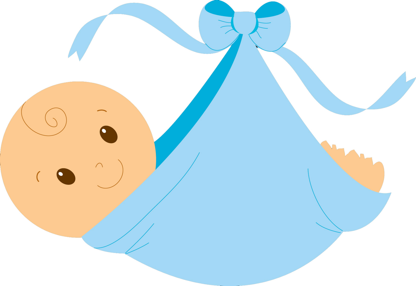 Baby shower clip art boy