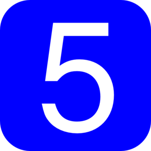 Red, Rounded, Square With Number 4 Clip Art - vector ...