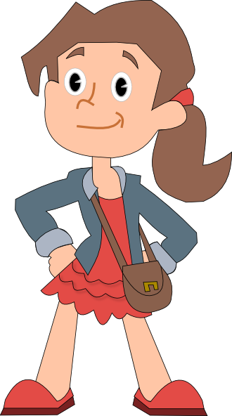 Girl clipart cartoon