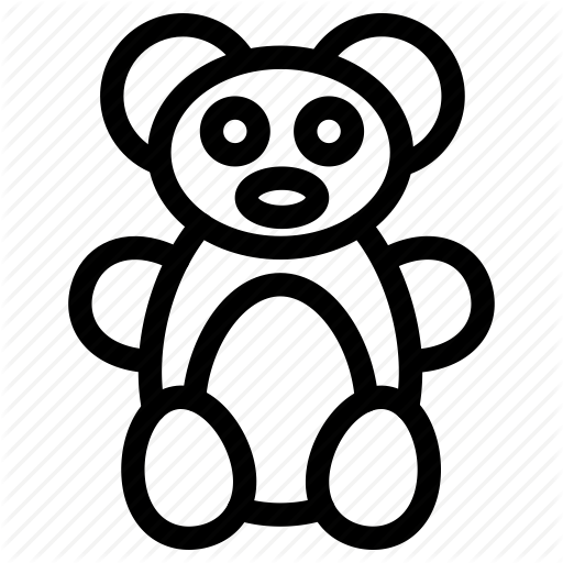 Animal, baby, bear, creative, grid, line, objects, pet, shape ...