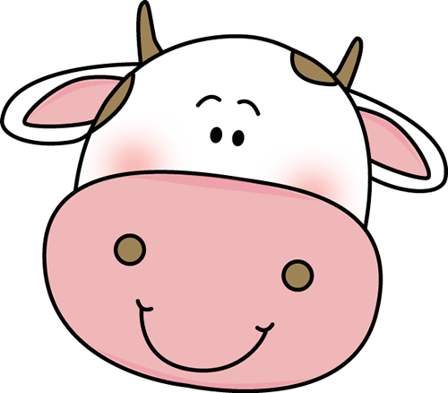 Cute Cow Face Clipart