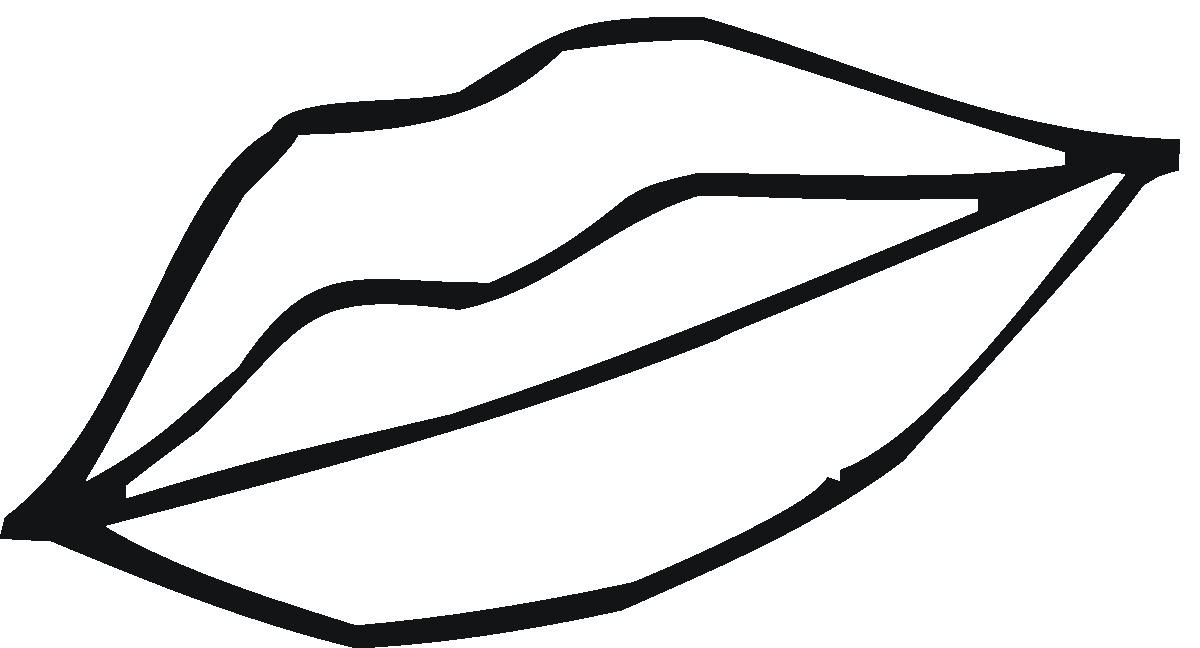 Lips clipart black and white