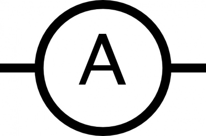 Ampere Meter Symbol clip art vector, free vector graphics ...