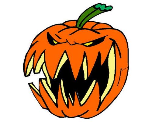Scary pumpkin clip art