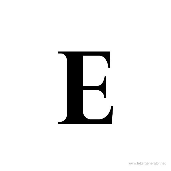 Printable Letter E - Coffemix