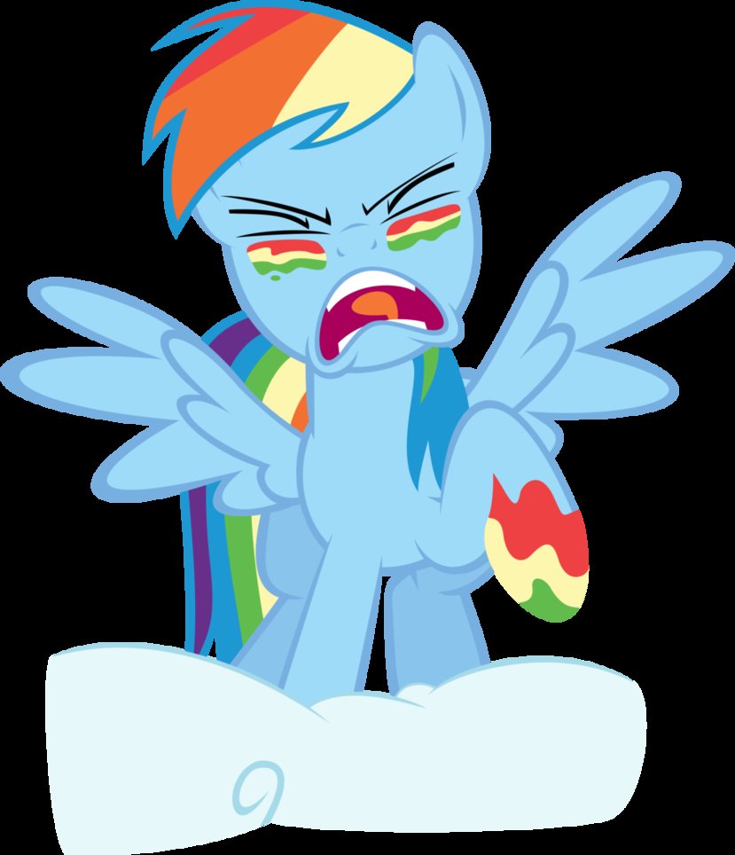 Rainbow Dash Crying Vector 61816 | NANOZINE