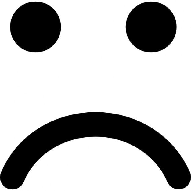 Sad face in rounded square Icons | Free Download