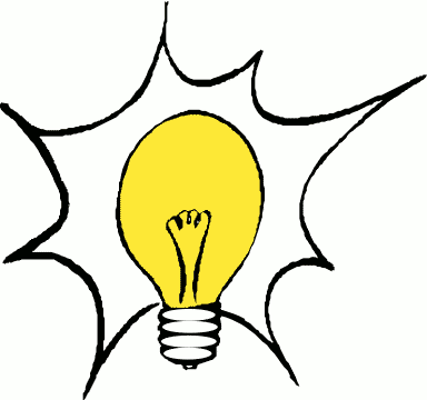 Animated clip art light bulb