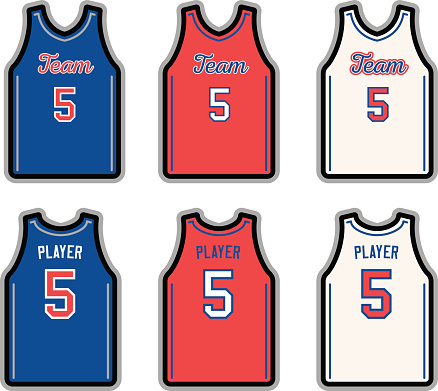 Basketball Uniform Clip Art, Vector Images & Illustrations