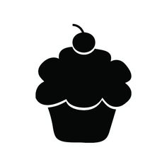 Cupcake Silhouette Clipart