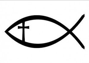 American Christian Fish Symbol Clipart