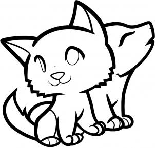 Easy Wolf Drawing - ClipArt Best