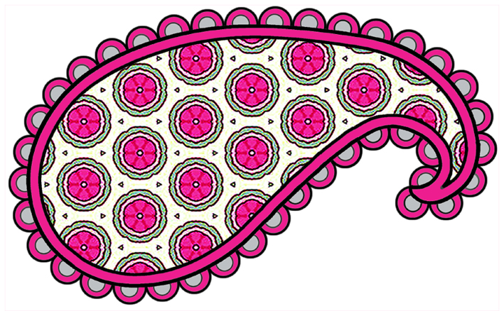 Clip art paisley pattern