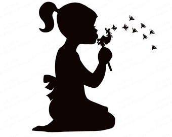 Child silhouette | Etsy