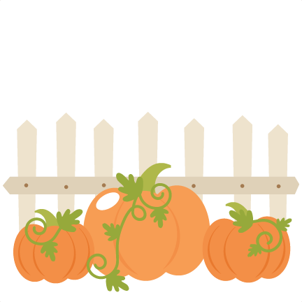 Pumpkin patch border clipart