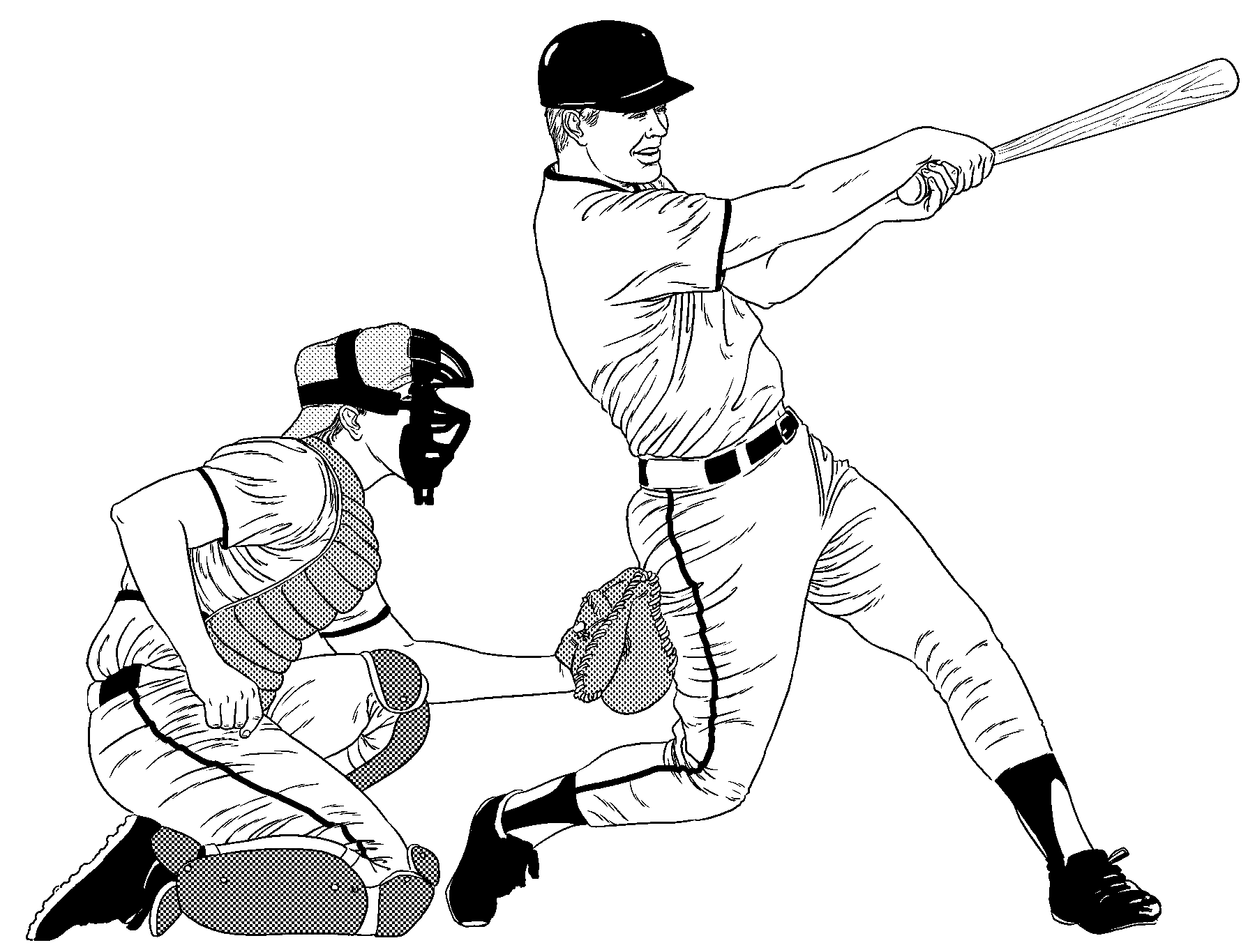 Softball Coloring Pages - AZ Coloring Pages