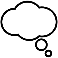 Thought-bubble icons