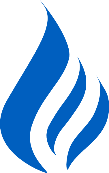 Blue Flame Logo Clip Art - vector clip art online ...