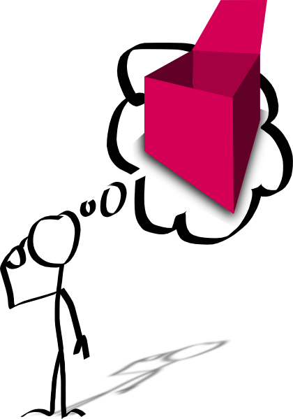Thinking Empty Box clip art - vector clip art online, royalty free ...