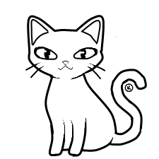 cat_outline_free_to_use__by_ ...
