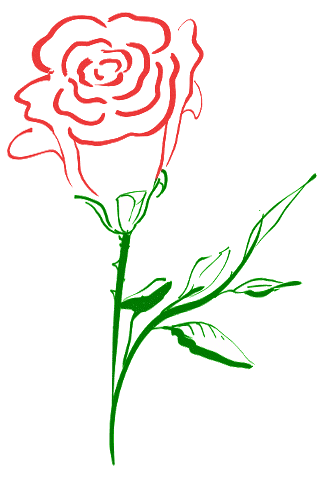Free Rose Clipart - Public Domain Flower clip art, images and graphics