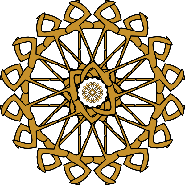 Rosette 2 clip art - vector clip art online, royalty free & public ...