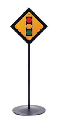 GHH Pedal Car Traffic Sign Traffic Light Logo 34 5&quot; Tall Each