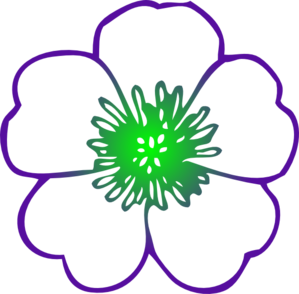 Purple Hibiscus Flower clip art - vector clip art online, royalty ...