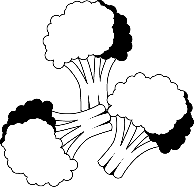 free vegetable clipart(monochrome)-free food clipart-illpop com