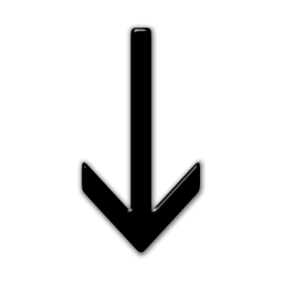 Rounded Glossy Black Icons Arrows