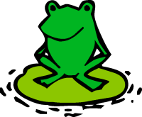 frog_clipart_lake.gif