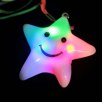 FLASHING N/LACES-24PCS/DBOX-JUMBO CUTE STAR