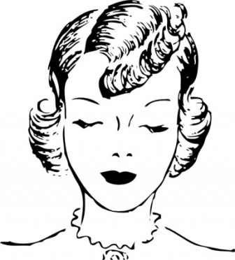 Download Girls Hair Style Clip Art Vector Free | Clothing, Fashion ...