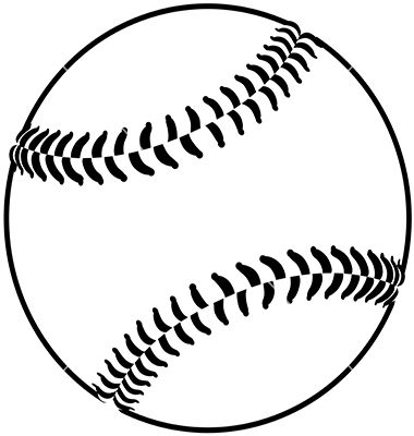 Baseball Line Art