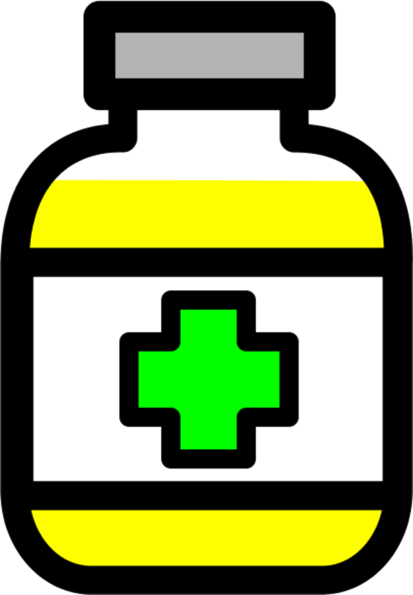 Medicine Bottle Vector Clip Art