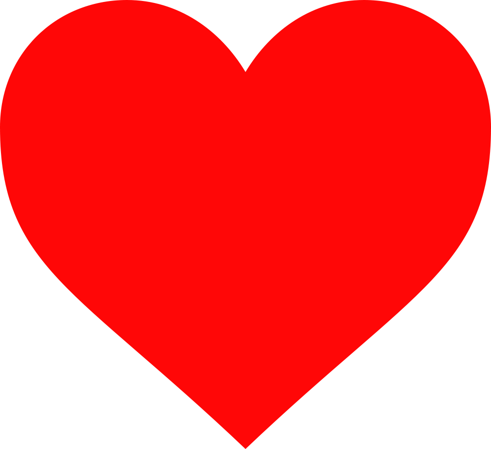 red heart vector – Clipart Free Download