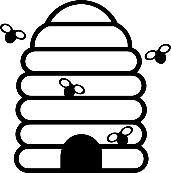 Simple Beehive Art Clip Art - vector clip art online ...