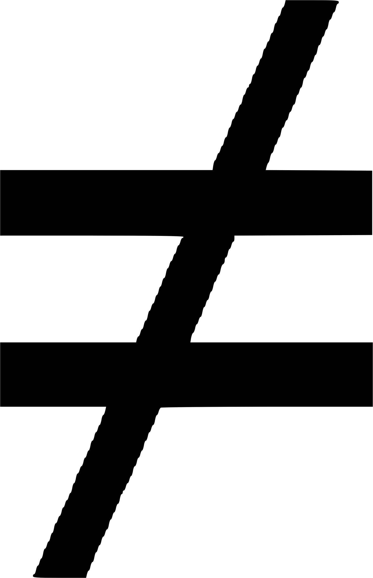 Does not equal sign clipart