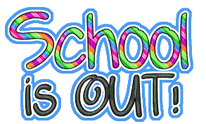 Schools out clip art