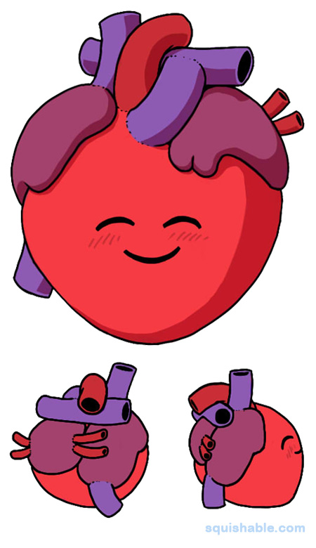 squishable.com: Squishable Happy Heart. An Adorable Fuzzy Plush to ...